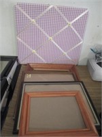 Picture Frames & Purple Photo Board