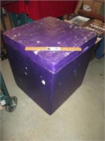 Large Purple Styrofoam Ice Chest