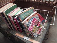 Basket of Cook Books incl Pioneer Woman