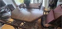 Ethan Allen vintage table & chairs w/ leaf and