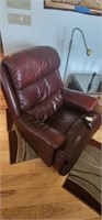 Leather La-Z-Boy remote lumbar support recliner