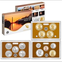 2014 Mint Proof Set In Original Case! 14 Coins Ins