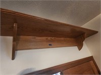 2 wall shelves. Real wood ea shelf is very strong