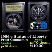 Proof 1986-s Statue of Liberty Modern Commem Dolla