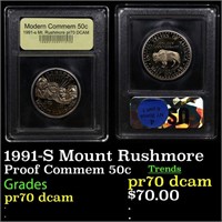 Proof 1991-S Mount Rushmore Modern Commem Half Dol