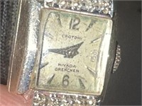 14K Gold Croton Nivada Grenchen Swiss Ladies Watch
