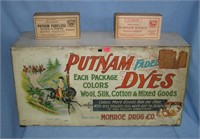 Antique Putnam Dyes all metal lithographed fadeles