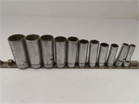 Snap On 3/8" Drive Deep Sockets 5/16"-15/16"