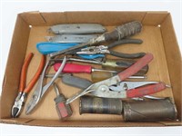 Pliers, Screwdrivers, Brass Pins and MISC