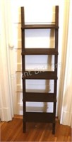 RELIST - Wood Ladder Bookshelf in Espresso Finish