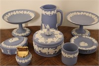 11 Pieces of Blue Wedgewood