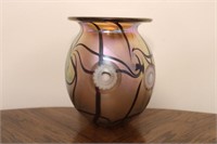 Eicholt Art Glass Vase, dated 2008