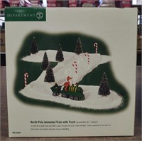 Department 56 North Pole animated train with track