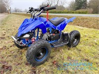 Mini ATV til børn, blå, benzin atv013