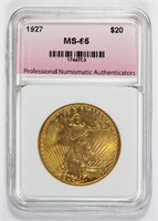 1927 $20 ST. GAUDEN'S GOLD