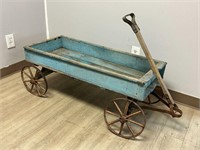 Antique Rustic Wood Wagon