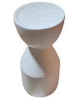 2 CANDEL HOLDERS BY HOME DESIGN WHITE