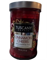 CINNAMON CHEERS WITH ESSENTIAL OILS 18OZ  CANDLE