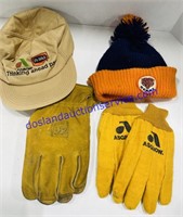 Asgrow Glove and Hat, and Bears Stocking Cap