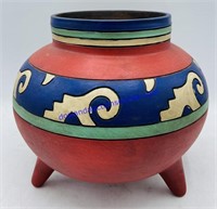 Hand Crafted 3 Legged Clay Pot
