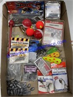 Lot of Fishing Tackle- Bobbers, Sinkers, Wire