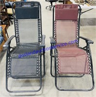 Pair of Zero Gravity Lawn Chairs