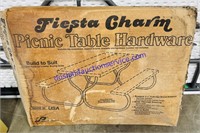 Fiesta Charm Picnic Table Hardware-In Box (Lumber