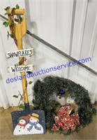 Painted Decorative Shovel and Battery Operated