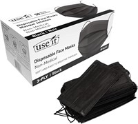 Disposable Face Masks 3 Ply Masks with Adjustabl