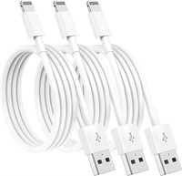3 Pack Apple MFi Certified iPhone Charger 3m, Ap