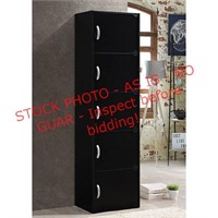 Hodedah 5-Shelf/Door Bookcase