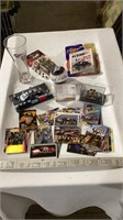 NASCAR collectables, nascar glass cup, cards and