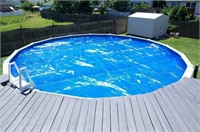 Blue 10' Round Solar Cover - Use Sun to Heat Pool