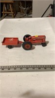 Hubley Vintage tractor toy.