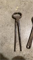 Chain binder, wrench and flush end nippers