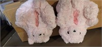 Pink bear slippers