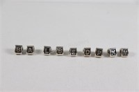 Pandora Sterling Letter's for Charm Bracelets