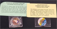 Susan B. Anthony Dollar  & Kennedy Half Dollar