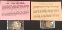 2002 Kennedy Poof & 1909 Lincoln Cent