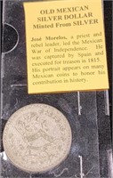 1961 Mexican Silver Dollar