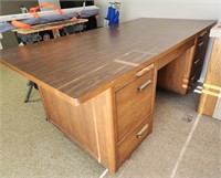 Large Wood Desk 36Dx72W - bring assistance for