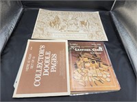 Group of Leather Books & Charts