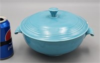 Fiesta Covered Dish - lid has chip 7.5"W,