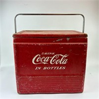 Vintage Coca-Cola Metal Cooler Ice Chest
