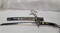 VERY NICE SWORD WITH 2 THROWING KNIVES