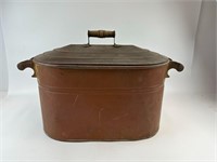 Antique Rome Copper Boiler With Lid