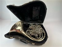 Vintage Holton French Horn With Case