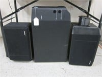 3 BOSE SPEAKERS AND SPEAKER WIRE