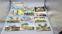 (B5) lot of vintage post cards - used