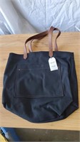 (B3) Black new with tag - canvas bag tote -